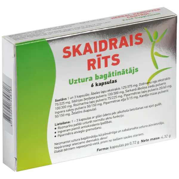 Unifarma Herbals Skaidrais Rits 6 veg_caps Unifarma Herbals