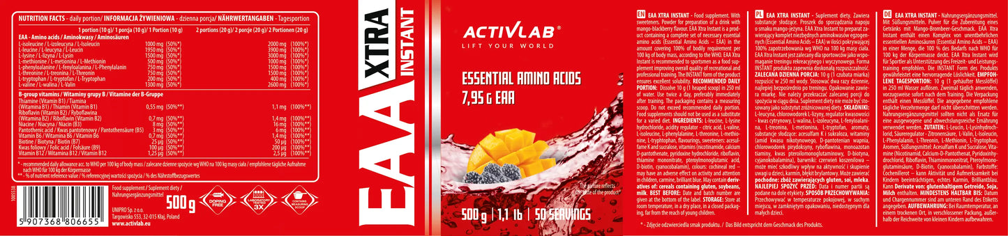 ActivLab EAA Xtra Instant 500 g ActivLab