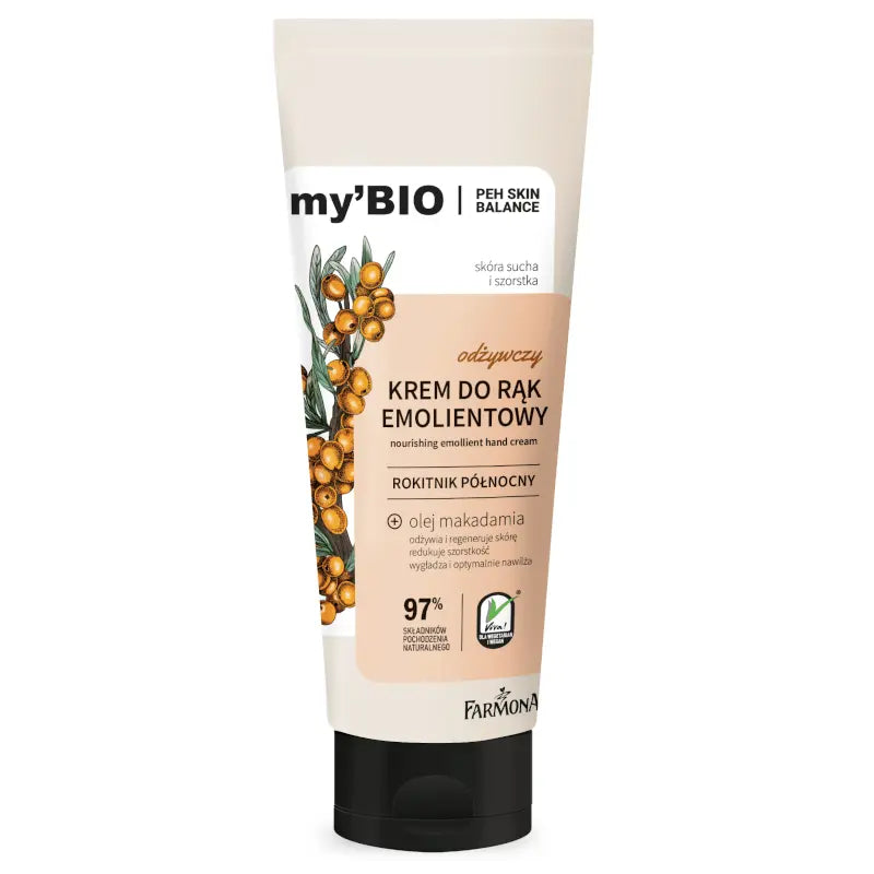 FARMONA my'Bio Nourishing Emollient Hand Cream with Sea Buckthorn 100 ml FARMONA