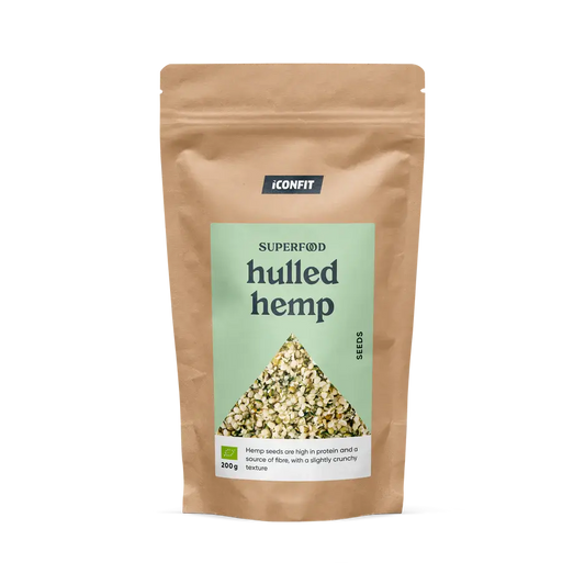 ICONFIT Superfoods Organic Hulled Hemp Seeds 200g ICONFIT
