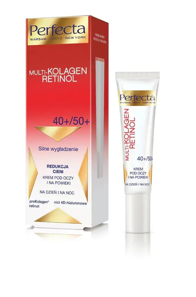 PERFECTA Multi-Collagen Retinol 40+/50+ Eye & Eyelid Cream – Smoothing and Dark Circle Reduction 15 ml PERFECTA