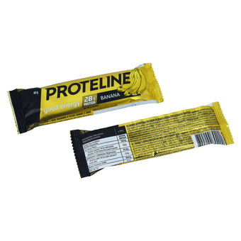compare product PROTELINE - Banana flavored protein bar with confectionery glaze (40g)