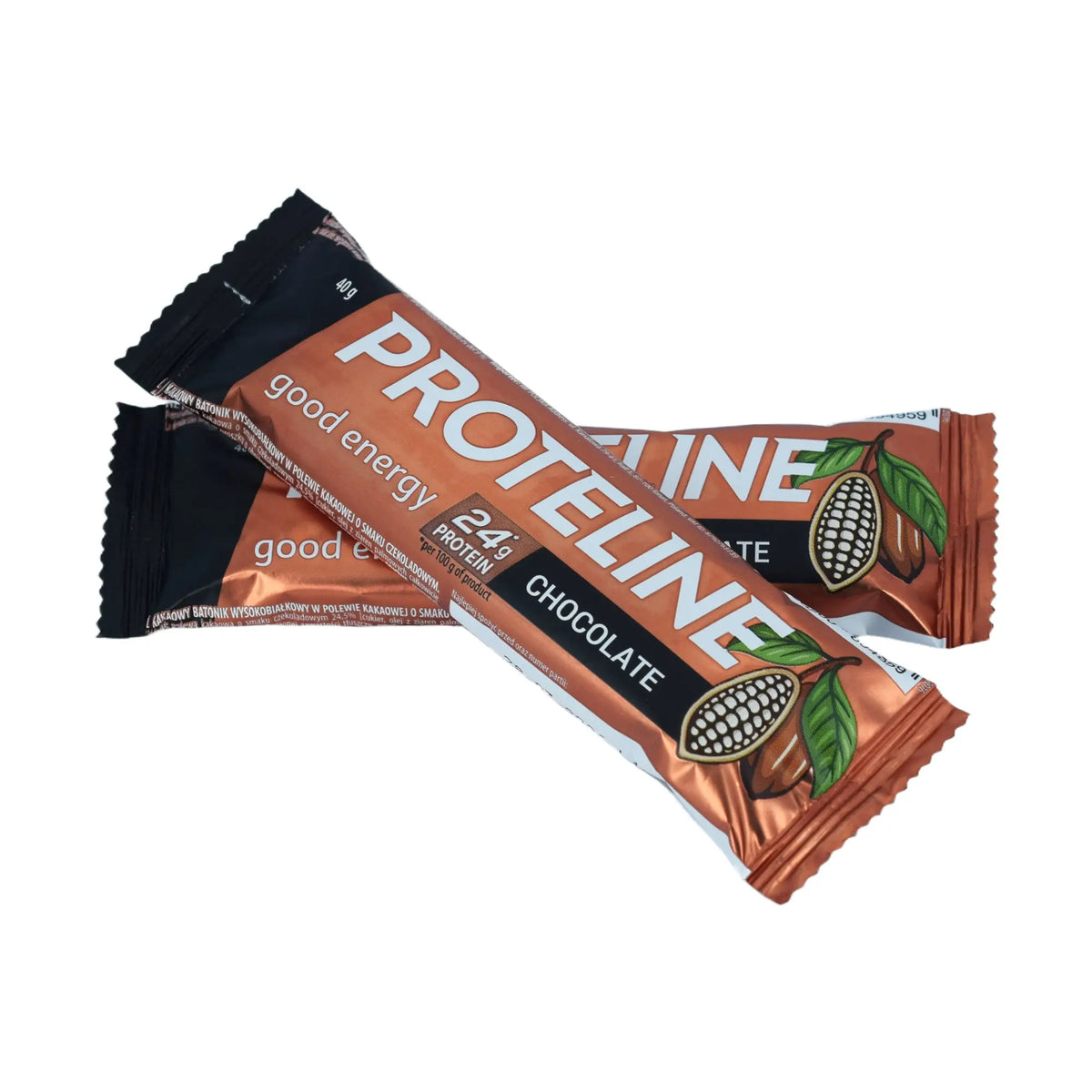 PROTELINE - Chocolate-flavored protein bar with confectionery glaze (40g) PROTELINE