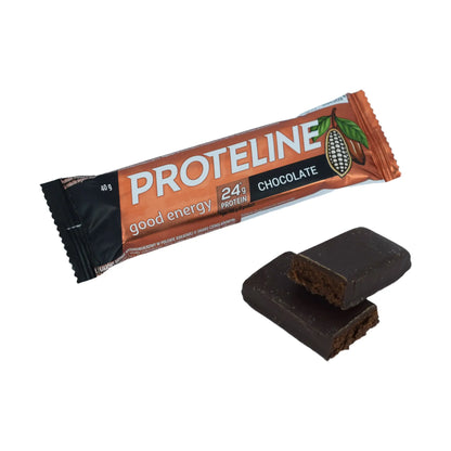 PROTELINE - Chocolate-flavored protein bar with confectionery glaze (40g) PROTELINE