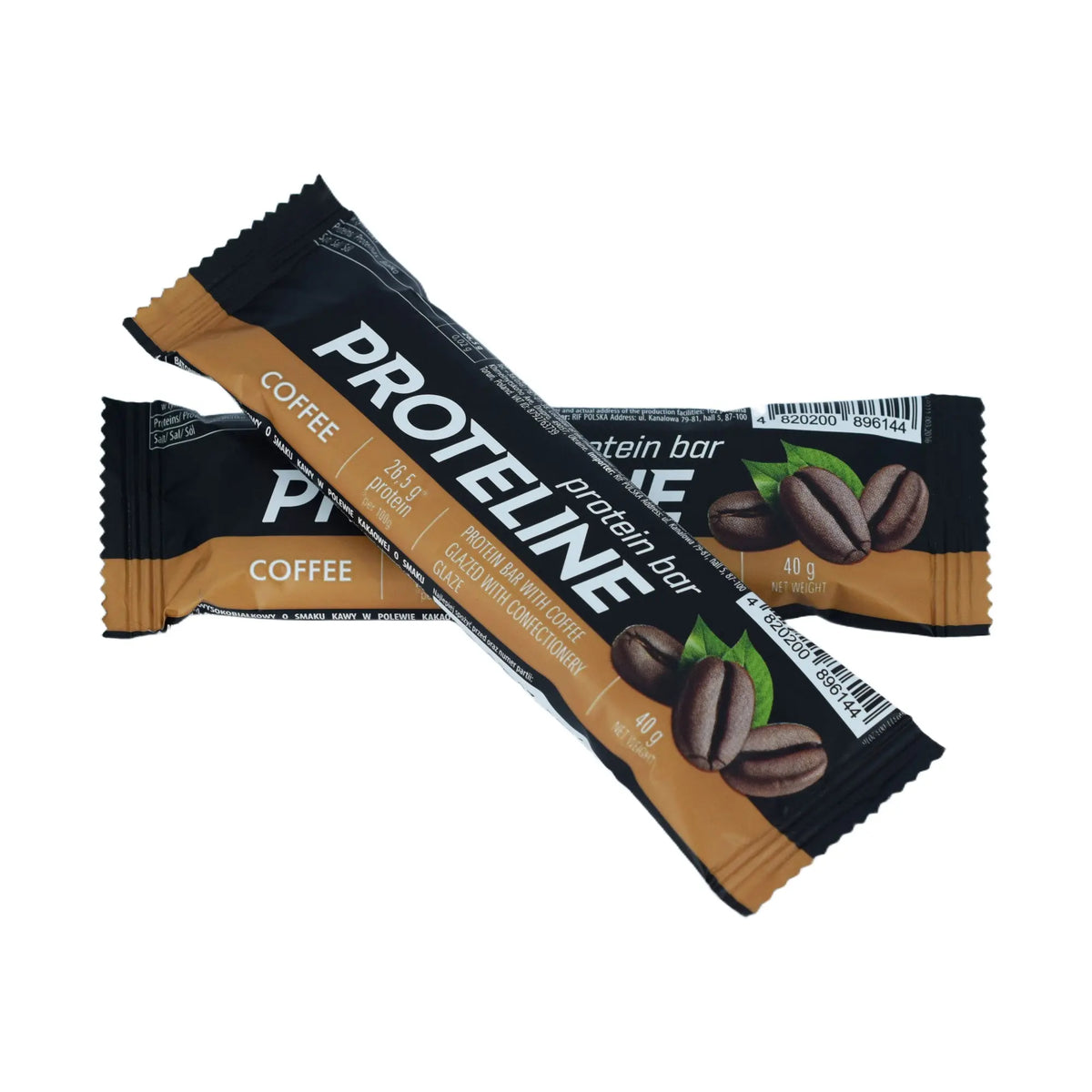 PROTELINE - Protein bar with coffee glazed with confectionery glaze (40g) PROTELINE