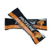 PROTELINE - Protein bar with peanuts and salted caramel glazed with confectionery glaze (40g) PROTELINE