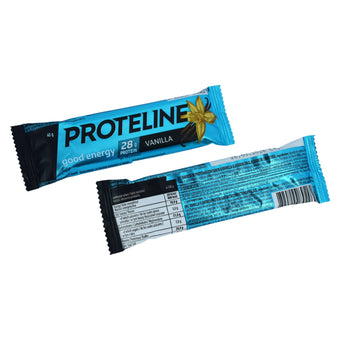 compare product PROTELINE - Vaniļas garšas proteīna batoniņš ar konditorejas glazūru (40g)