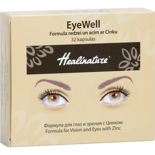 Unifarma Herbals Healinature EyeWell Formula for Vision and Eyes with Zinc 32 caps Unifarma Herbals