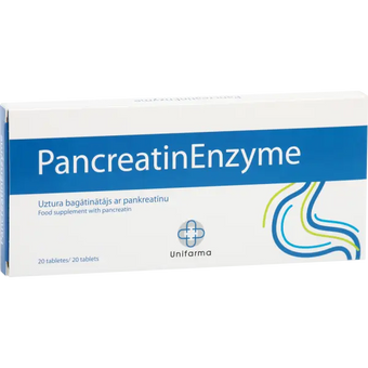 compare product Unifarma Herbals Pancreatin Enzyme 20 tab.